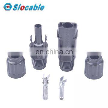 XLPE IP68 Waterproof DC Wire Solar Housing Connector With Thick Pure Copper Terminal