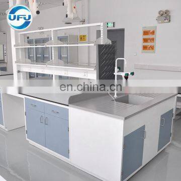 Biology Laboratory Furniture Central Workstation With Reagent Shelf photo-3
