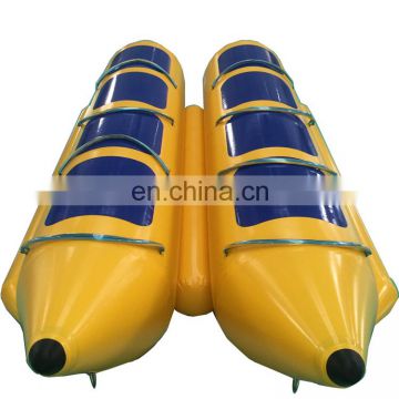 Hot Sale Inflatable Water Banana Boat, Funny Banana Boat Logo Printed for water sport