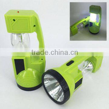 China hot selling fashion new 2 in 1 camping led flashlight