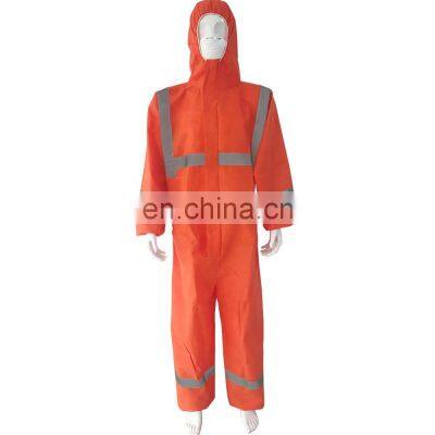 CE Cat III Type 5/6 White Hooded Disposable Non Woven Coverall
