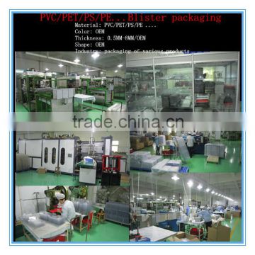 PVC/PET/PS/PE/pp Blister packaging vacuum thermoforming Plastic packing box