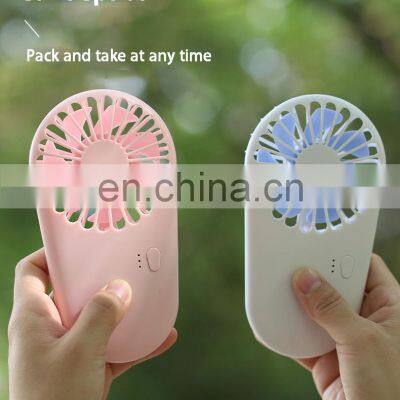 2021 Hot Sell Handheld Mini Fan Rechargeable Battery Fan USB Mini Folding Fan Low Noise Cute photo-3