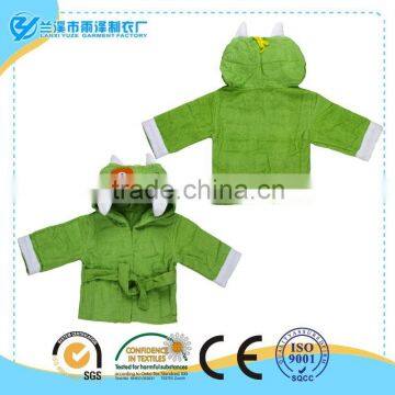 factory price for hot cartoon printed kids bathrobe with sleeves