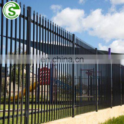 Used wrought iron fence designs security black factory fence for Congo