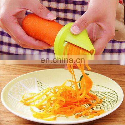 Gadget Funnel Model Vegetable Shred Device Spiral Slicer Carrot Radish Cutter Kitchen Tool Random Color