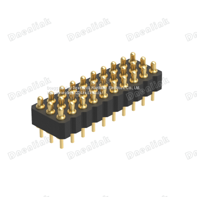 Dnenlink 2.00mm Pitch Triple Row H2.5mm Straight SMT Type Male Header PogoPin Connector photo-2