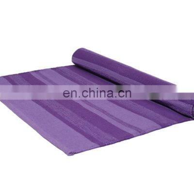 Indian manufacture custom logo cotton foldable eco friendly yoga mat