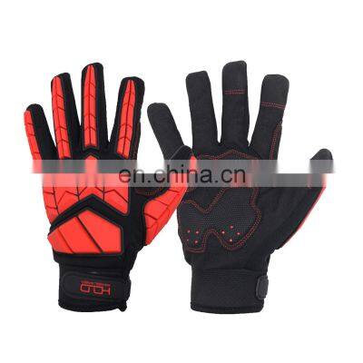 HANDLANDY Safety Work with TPR Protector Oil and Gas Construction Vibration-Resistant Impact Gloves