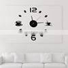 K&B Cheap Fashion Beautiful Modern Style EVA+Acrylic Diy Digital Wall Clock photo-3