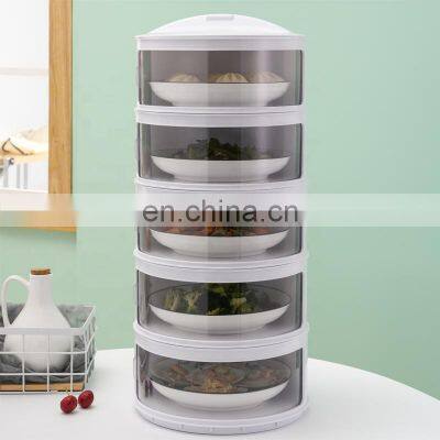 Clear Popular Stackable Food Cover Taizhou 2020 Amazon New Multilayer Pop up Tudung Saji Food Cover Insulation Rattan Food Cover
