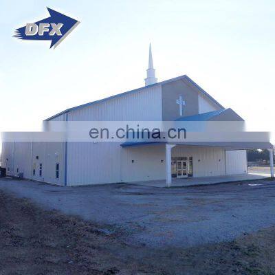 Customized Prefab Steel Structure Frame Design Church Building
