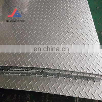 Good quality 4mm 6mm 8mm 10mm embossed checkered 201 304 321 316 stainless steel sheet plate