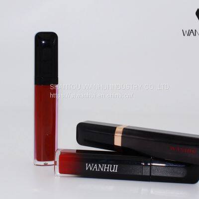 LP001 Hot Sale Empty Cosmetic Liquid Lip Gloss Tube Container Lipstick Screen Printing Square Hot Stamping Screw photo-2