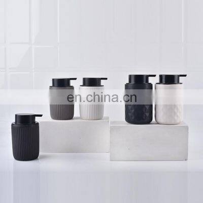 2022 new design ceramic bathroom accessory set solid soap dispenser bathroom accessories