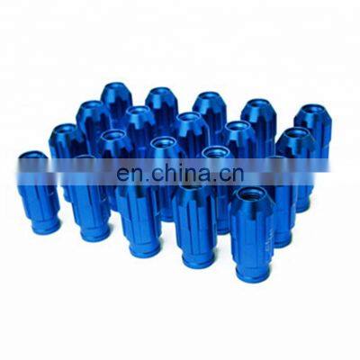 Bule 60mm car wheel For Racing Car 7075 Aluminum Lug Nuts