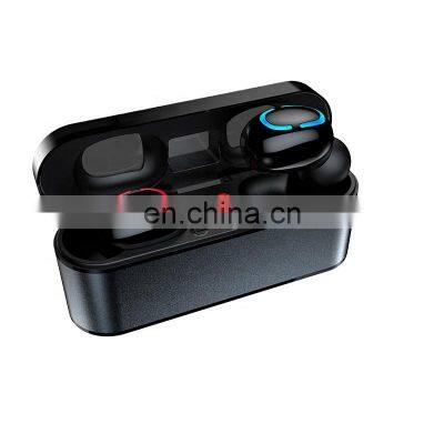 Factory wholesale Q68 TWS Digital display mini wireless sports earphone headphones