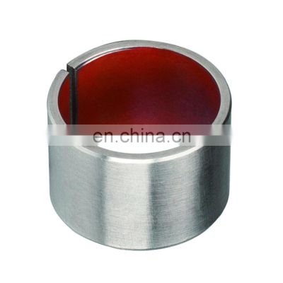 Customized PTFE  Coated DU Sliding Sleeve Stainless Steel Bushing