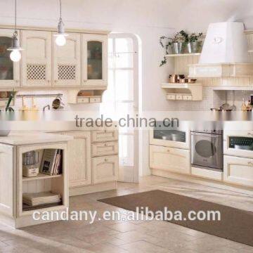 Open style solid wood kitchen cabinet - Foshan Candany