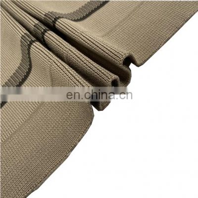 1*1 elastic polyester rib knit fabric for knitting cuff