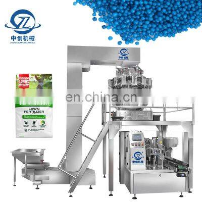 China Manufacturer Organic Manure Fertilizer Packaging Stand Up Pouch Automatic Weighing Packing Machine