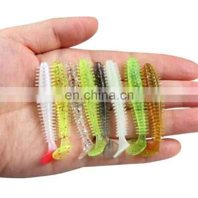 JOHNCOO Soft Bait 60mm 1.2g  Soft Artificial Shad Swim Bait Fishing Lures