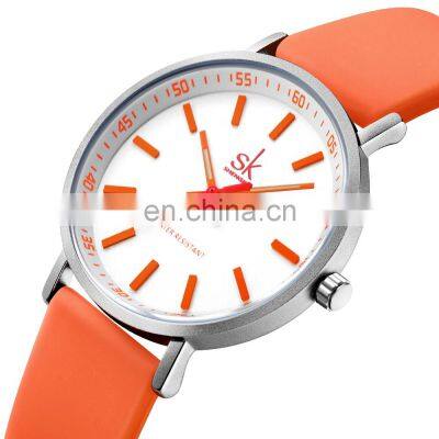 SHENGKE 2021 New Arrival Watches Unisex Watch K0166L Classic Student Wristwatches Luminous Pointers Hand Watch