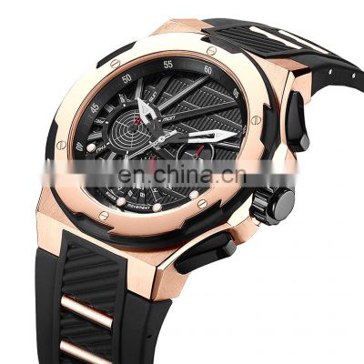 High Quality Watches Men Wrist With Custom Logo Japan Movt Sport Quartz Watch Chronograph Stainless Steel Mens Quartz Watches