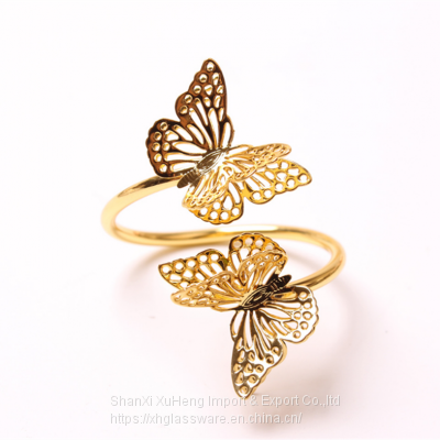 Customized Valentine's Day New Style Double-layer Butterfly Napkin Ring