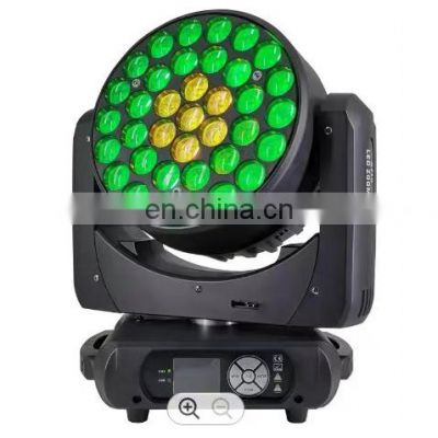 Dj Equipment Stage Light DMX Control Bee Eye Zoom 37*15W Moving Head Wash