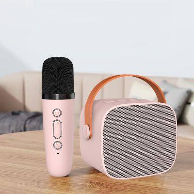 Mini bluetooth music Portable 6W Outdoor Party sound box Bass 3D Stereo BT Speaker With Mic Home Wireless Karaoke