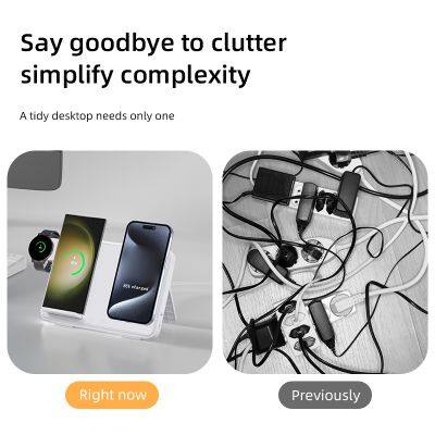 New Products 30w 3 in 1 Wireless Charger Magnetic Wireless Charger for Samsung Galaxy S24 Ultra photo-6