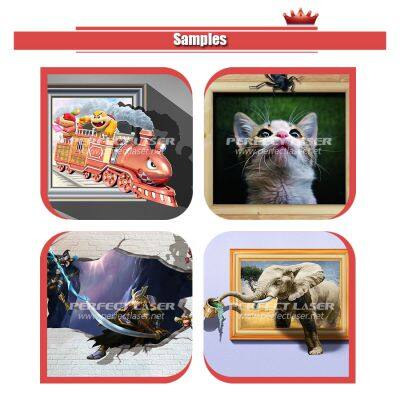 Direct To Wall Printer 3D Effect Vertical Mural Wall Inkjet Printer With Japanese Printhead
