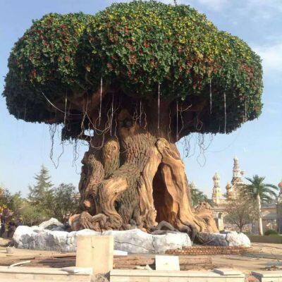 Unique Restaurant Artificial Tree Hotel Decorative Indoor Large Artificial Ficus Tree lush Arboles Simulation Banyan Tree