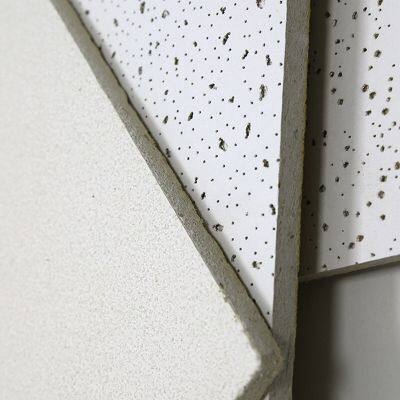 Easy Clean Wall Cladding Acoustic Panel Building Material Ceiling Panel Mineral Fiber Panel Ceiling Covering Ceiling Decoration