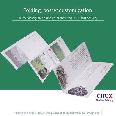 Design and Printing of Tri-fold and Quad-fold Leaflets, Color Leaflets. Factory Size: 740*285. Shanghai Customized Color Printing Factory photo-2