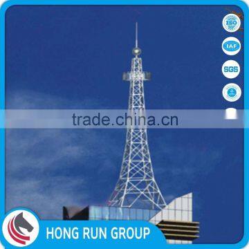 2016 New Waterproof 30M 40M 50M 60M 70M Galvanized Communication Tower with Certificates CE Steel Communication Tower