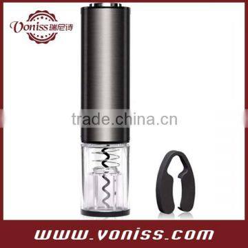 Mini metal Rechargeable Electric Automatic Wine Opener corkscrew with LED charge indicator and Visual uncorking process