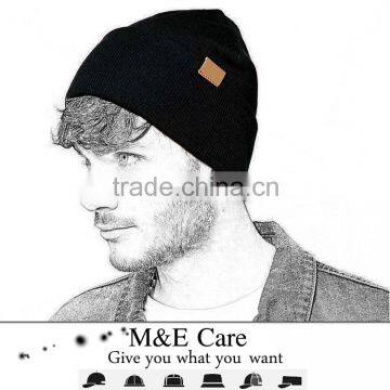 Guangjia cap manufaturer wholesale cashmere winter knitted beanie hat