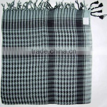 Checkered Arab Cotton Neck Scarf Wrap Keffiyeh Arafat