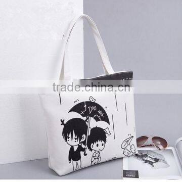 Fashion canvas bag canvas tote bag canvas shopping bag