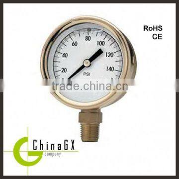 30mm /1.2" aluminium oil filled co2 hydraulic pressure gauge