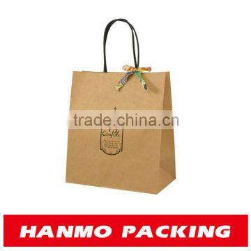 accept custom order and industrial use santa pattern paper bag wholesale