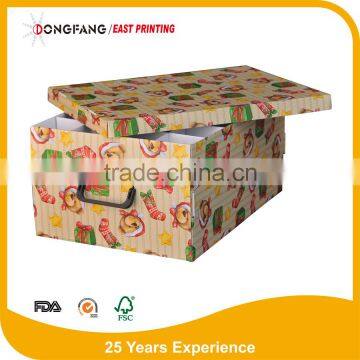 corrugated foldable storage paper box