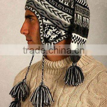 ALPACA WOOL LONG CHULLO HAT