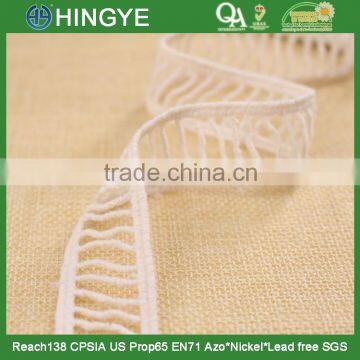Hot Selling off White 100% Cotton Ladder Lace for Clothing Decoration H1551-3 Quality Choice photo-2