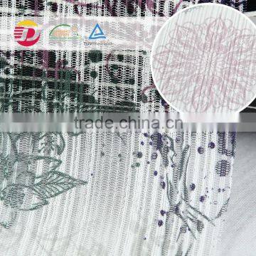 Bulk 100% poly beautiful pattern print brisk lace fabric for dress