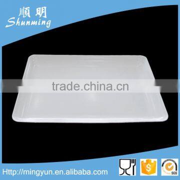 Plastic melamine table tray