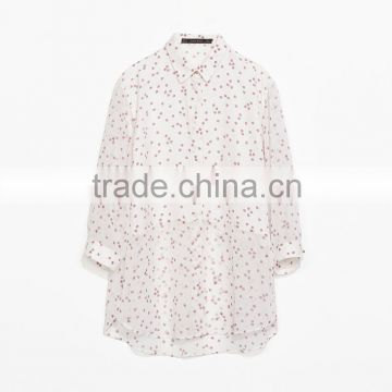 Ladies chiffon printed stylish blouses