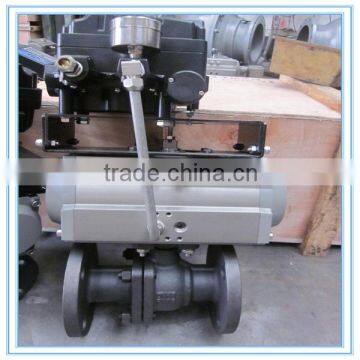 Pneuamtic Flange Ball Valve With Pneumatic Actuator